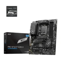 MSI ATX 2400/2666/2933/3200/3333/3400/3466/3600/3733/3800/4000/4200/4266/4400/4600/4800/5000/5066/5200/5333 DDR4 "Intel B760 Express PROB760-PDDR4II LGA1700