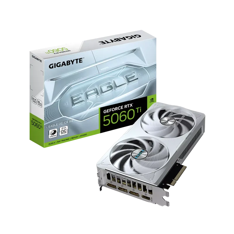 Gigabyte GeForce RTX 5060 Ti EAGLE OC ICE 8G vaizdo plokštė, 8GB GDDR7