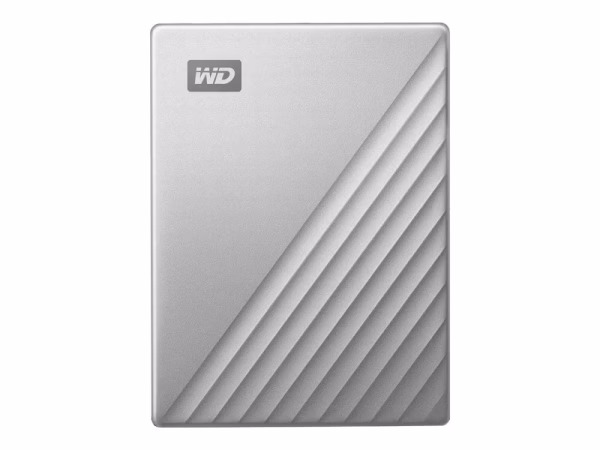 WD My Passport Ultra išorinis kietasis diskas, 4TB, 2.5″, USB-C, USB 3.0, sidabrinis