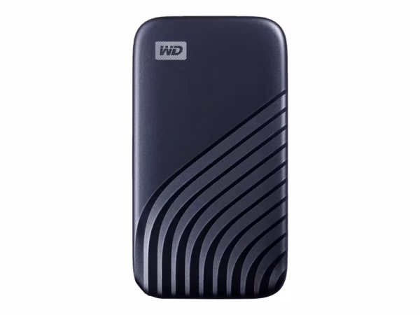 WD My Passport SSD 1TB Midnight Blue Cross Compatible USB 3.2 Gen-2 and USB-C 1050MB/s Read 1000MB/s Write PC & Mac Compatiable