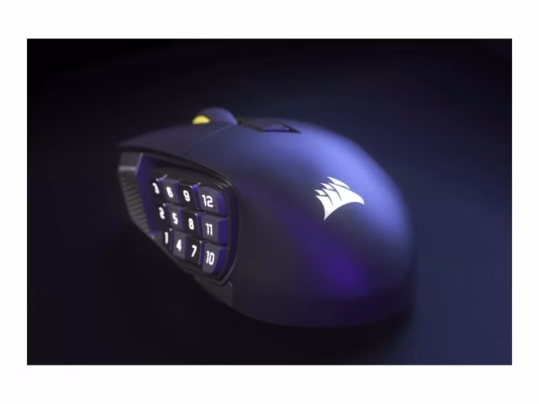 Corsair Scimitar Elite Wireless SE belaidė žaidimų pelė, 33000 DPI, Bluetooth, tamsiai pilka