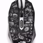 Optinė pelė Gembird MUS-6B-GRAFIX-01, USB, juoda