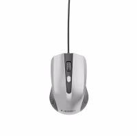 Optinė laidinė pelė Gembird MUS-4B-01-BS, juoda/sidabrinė