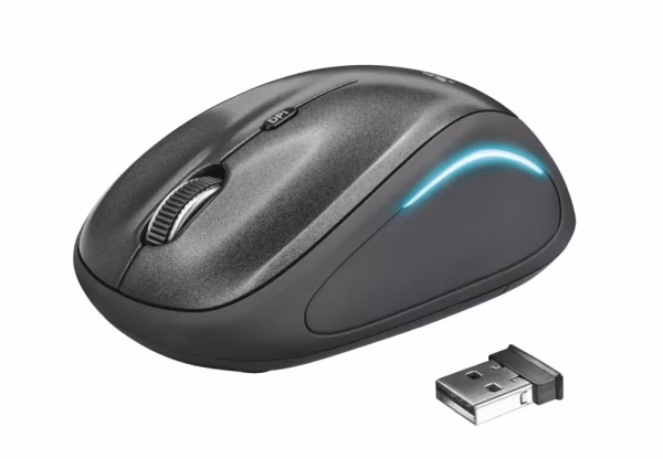 MOUSE USB OPTICAL WRL YVI FX/BLACK 22333 TRUST