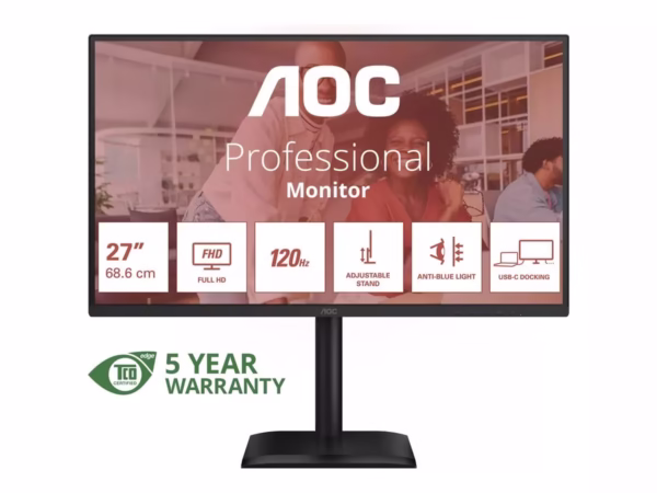AOC 27E4CV monitorius, 27″, FHD, IPS, 120Hz