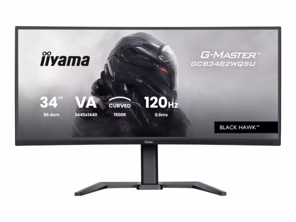 IIYAMA GCB3482WQSU-B1 34inch VA 3440×1440 500cd/m2 0.6ms 2xHDMI DP USB
