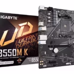 Gigabyte B550M K 1.0 M/B pagrindinė plokštė, AM4, DDR4
