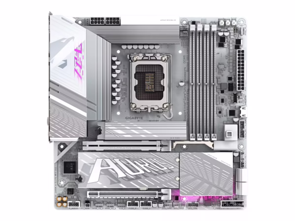 Gigabyte Z890M AORUS ELITE WIFI7 ICE pagrindinė plokštė, LGA1851, DDR5