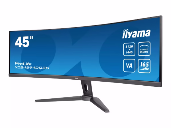 iiyama ProLite XCB4594DQSN-B1 monitorius, 44.5″, 5120×1440, VA, 165Hz, lenktas