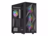 Genesis Gaming Diaxid 605 ARGB Black Midi Tower included No kompiuterio korpusas, juodas