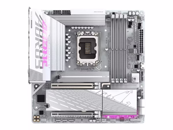 Gigabyte B860M AORUS ELITE WIFI6E ICE pagrindinė plokštė, LGA1851, DDR5