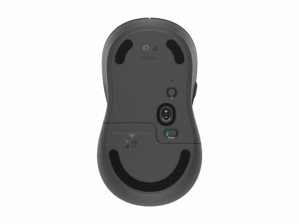 LOGITECH Signature M650 L Mouse large size optical 5 buttons wireless Bluetooth 2.4 GHz Bolt USB receiver graphite
