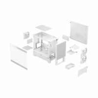 Fractal Design | Pop Mini Air RGB | Side window | White TG Clear Tint | mATX, Mini ITX | Power supply included No | ATX thumbnail 12