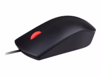 Lenovo Essential USB Wired Mouse, 1600 DPI, 1.8 m, 3 Buttons, Black, Lenovo, Essential USB Mouse, Optical sensor, wired, Black thumbnail 2