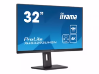 IIYAMA XUB3293UHSN-B5 32inch ETE IPS 3840×2160 UHD 1000:1 350cd/m2 4ms HDMI DP USB-C Dock LAN 65W PD Speakers 15cm Height Adj. (P) thumbnail 3