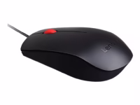 Lenovo Essential USB Wired Mouse, 1600 DPI, 1.8 m, 3 Buttons, Black, Lenovo, Essential USB Mouse, Optical sensor, wired, Black thumbnail 3