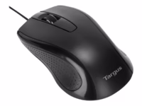 Targus Full-Size Optical Antimicrobial Wired Mouse, Targus Mouse, Full-Size Optical Antimicrobial, Wired, Black thumbnail 4