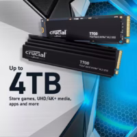 SSD|CRUCIAL|T700|1TB|M.2|PCIe Gen5|NVMe|TLC|Write speed 9500 MBytes/sec|Read speed 11700 MBytes/sec|TBW 600 TB|CT1000T700SSD5 thumbnail 5