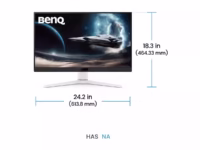 BENQ EX271 27inch IPS FHD 400cd/m2 1ms 180Hz HDMIx2 DP HUB USB Speakers thumbnail 9
