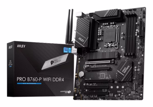 MSI PRO B760-P WIFI DDR4 pagrindinė plokštė, LGA1700