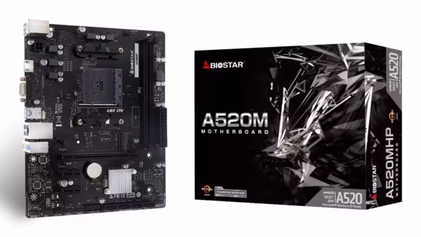 Biostar A520MHP pagrindinė plokštė, AM4, DDR4