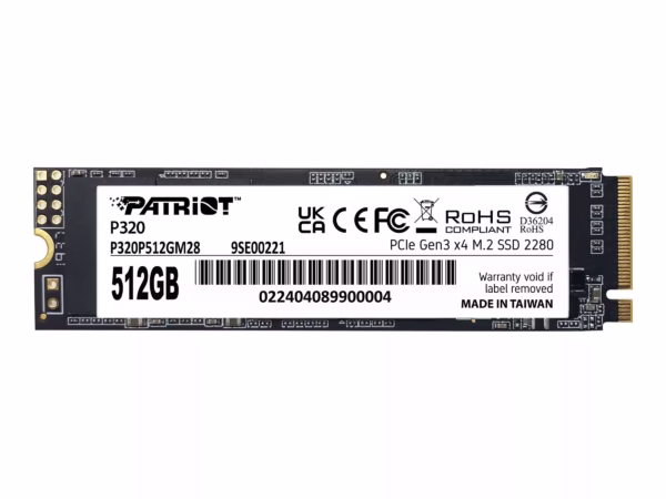 PATRIOT P320 512GB M.2 2280 PCIE SSD