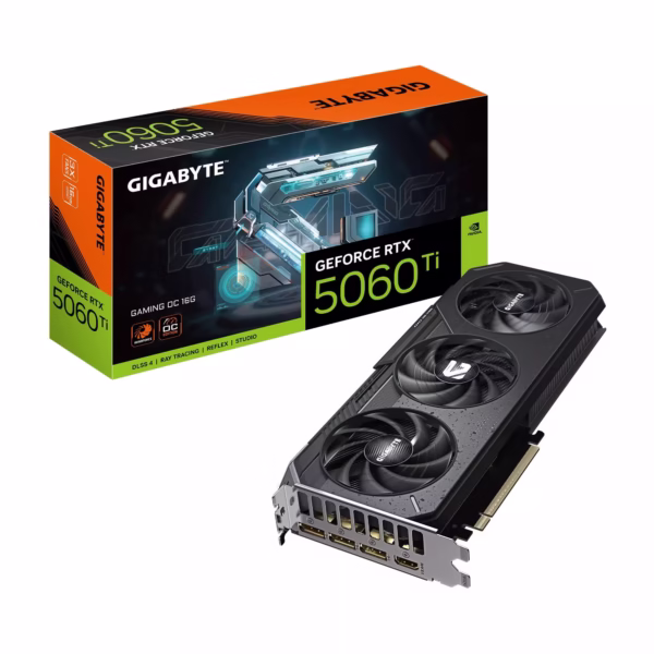 Gigabyte RTX 5060 Ti Gaming OC 16GB vaizdo plokštė, 16GB GDDR7