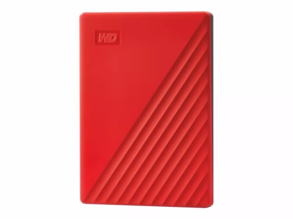 WD My Passport išorinis kietasis diskas, 2TB, USB 3.2 Gen 1, raudonas