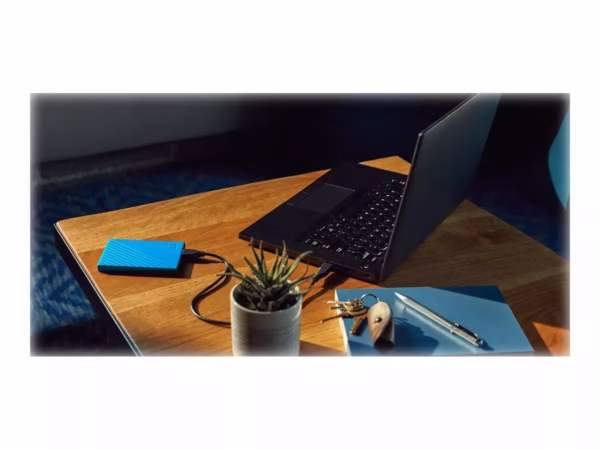 WD My Passport išorinis kietasis diskas, 4TB, USB 3.2 Gen 1, mėlynas