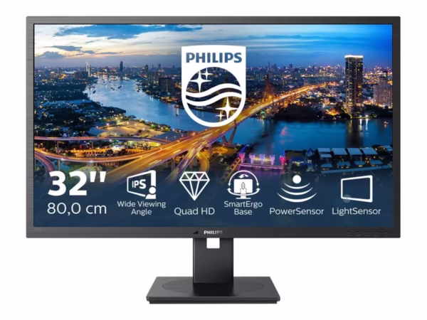PHILIPS 325B1L/00 31.5inch 2560×1440 IPS Flat H/A 180 75Hz USB HUB SPEAKERS POWER/LIGHT SENSOR DPx1 HDMIx2