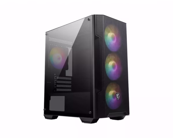 MSI MAG FORGE M100A Black Micro ATX Tower included No ATX kompiuterio korpusas, Mini Tower, juodas