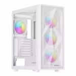 Genesis Gaming Diaxid 605 ARGB White Midi Tower included No kompiuterio korpusas, baltas