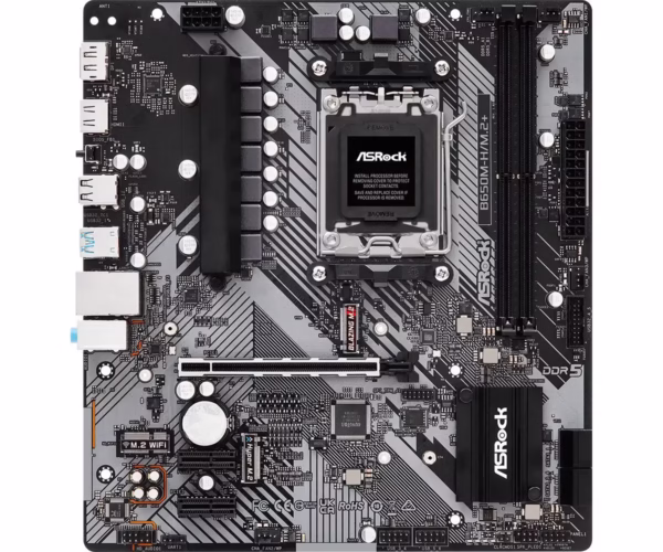 ASRock B650M-H/M.2+ pagrindinė plokštė, AM5, DDR5, mATX