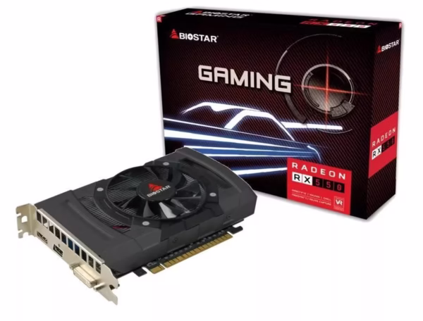 Biostar Radeon RX 550 VA5505RF41 vaizdo plokštė, 4GB GDDR5