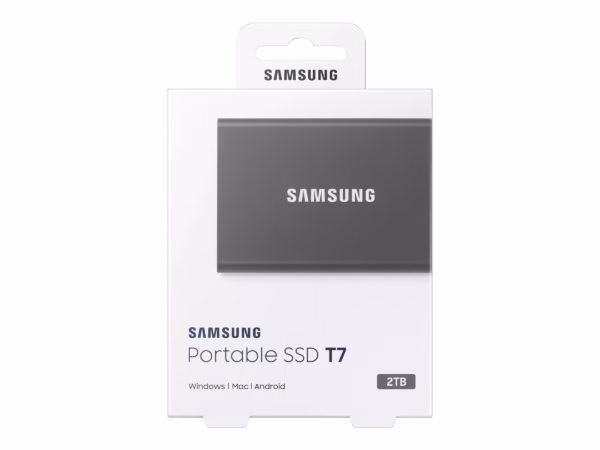 SAMSUNG Portable SSD T7 2TB extern USB 3.2 Gen 2 indigo titan grey