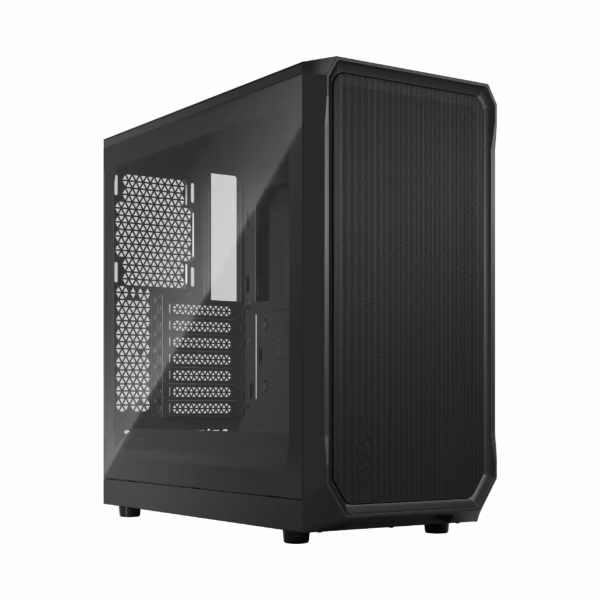 Fractal Design Focus 2 TG Clear Tint kompiuterio korpusas, Midi Tower, juodas