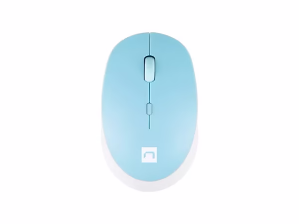 Natec | Mouse | Harrier 2 | Wireless | Bluetooth | White/Blue