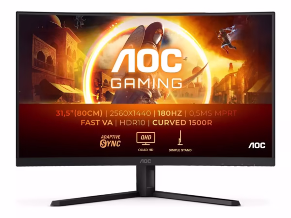 AOC CQ32G4VE monitorius, 31.5″, QHD, VA, 180Hz