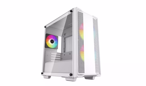 Deepcool ARGB CC360 kompiuterio korpusas, Mini Tower, baltas