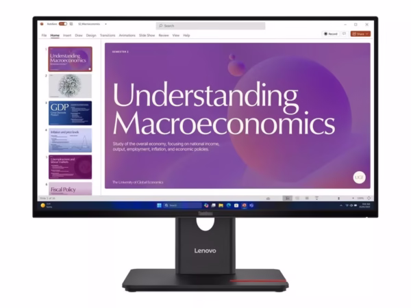 Lenovo ThinkVision T24D-40 23.8 ” monitorius, 23.8″, 1920 x 1080, 120Hz
