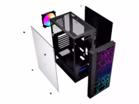 GEMBIRD computer case Fornax 2500 ATX – ARGB backlight black thumbnail 3