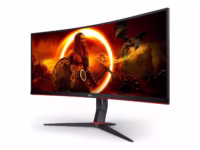 AOC CU34G2XP/BK 34inch 3440×1440 VA 180hz High adjustable Stand HDR400 Freesync Premium USB HUB 4×3.0 2xDP 2xHDMI thumbnail 4