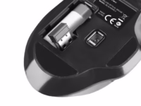 Natec Mouse, BlackBird 2, Silent, Wireless, 1600 DPI, Optical, Black BlackBird 2 pelė, belaidė, juoda thumbnail 5