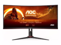 AOC CU34G2XP/BK 34inch 3440×1440 VA 180hz High adjustable Stand HDR400 Freesync Premium USB HUB 4×3.0 2xDP 2xHDMI thumbnail 9