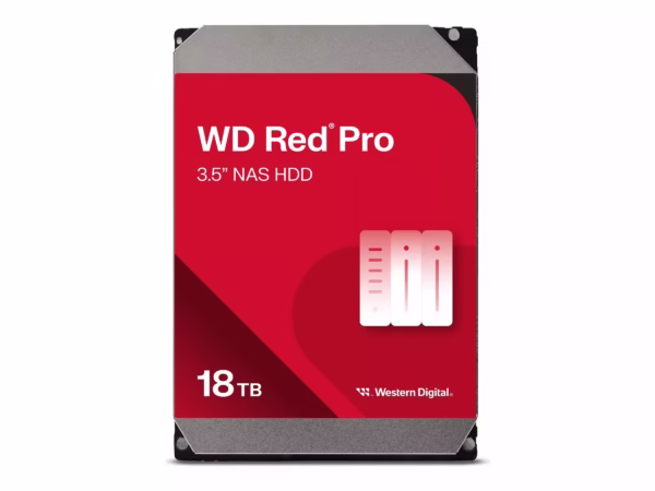 WD Red Pro WD181KFGX kietasis diskas, 18TB, 3.5″, SATA, 7200 rpm