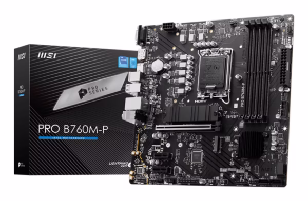 MSI PRO B760M-P pagrindinė plokštė, LGA1700, DDR5