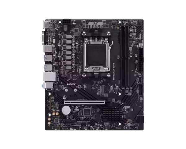 MSI PRO A620AM-B EVO pagrindinė plokštė, AM5, DDR5
