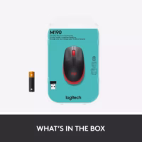 Belaidė optinė pelė Logitech M190, raudona, 910-005908 thumbnail 12