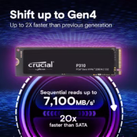 SSD|CRUCIAL|P310|500GB|M.2|NVMe|3D NAND|Write speed 3500 MBytes/sec|Read speed 6600 MBytes/sec|TBW 110 TB|CT500P310SSD8 thumbnail 2