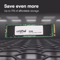 SSD|CRUCIAL|100xTBW rating|NVMe Yes|PCI Express 4.0|M.2|2000 GB|E100|CT2000E100SSD8 thumbnail 3